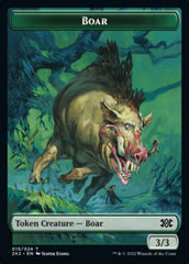 Boar // Spirit Double-sided Token [Double Masters 2022 Tokens] | Tacoma Games