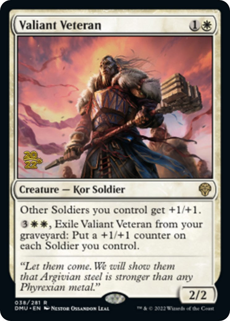 Valiant Veteran [Dominaria United Prerelease Promos] | Tacoma Games