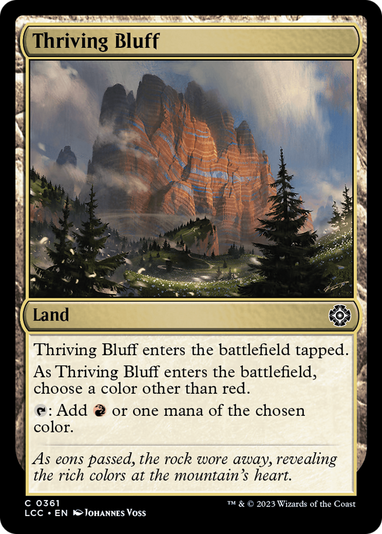 Thriving Bluff [The Lost Caverns of Ixalan Commander] | Tacoma Games