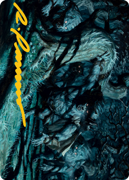 Unnatural Moonrise Art Card (Gold-Stamped Signature) [Innistrad: Midnight Hunt Art Series] | Tacoma Games