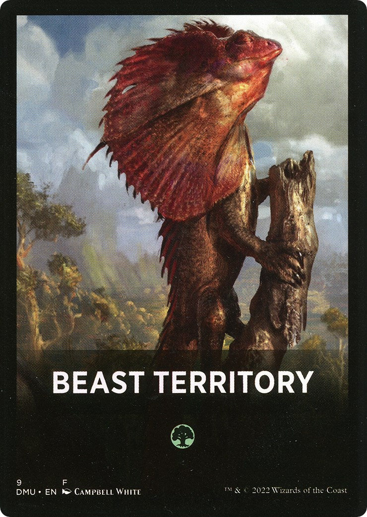 Beast Territory Theme Card [Dominaria United Tokens] | Tacoma Games