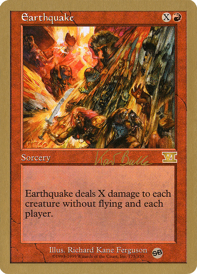 Earthquake (Kai Budde) (SB) [World Championship Decks 1999] | Tacoma Games