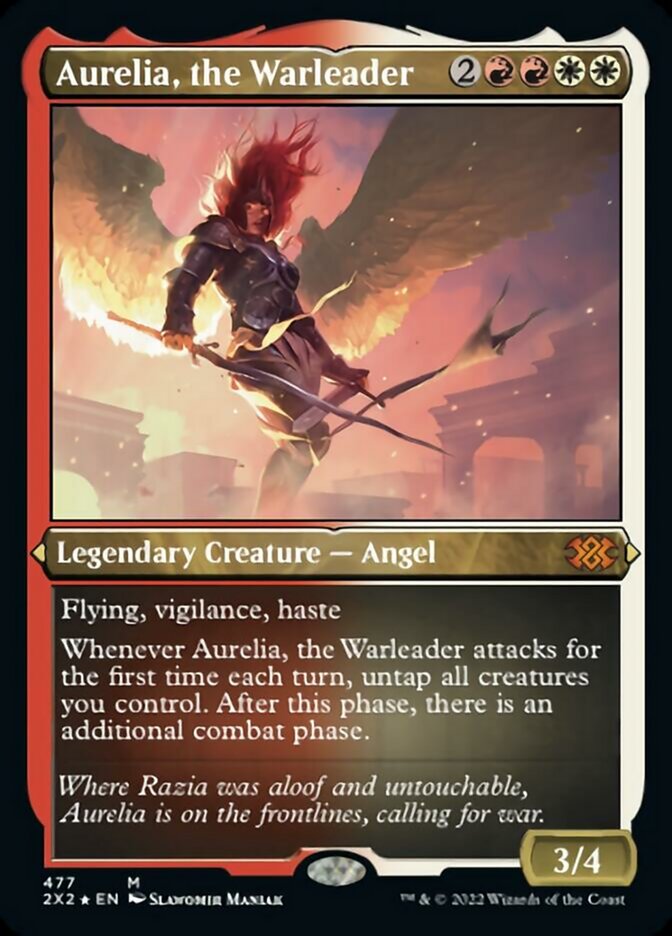 Aurelia, the Warleader (Foil Etched) [Double Masters 2022] | Tacoma Games