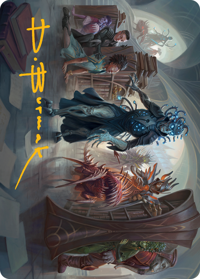 Invasion of Arcavios Art Card (Gold-Stamped Signature) [March of the Machine Art Series] | Tacoma Games