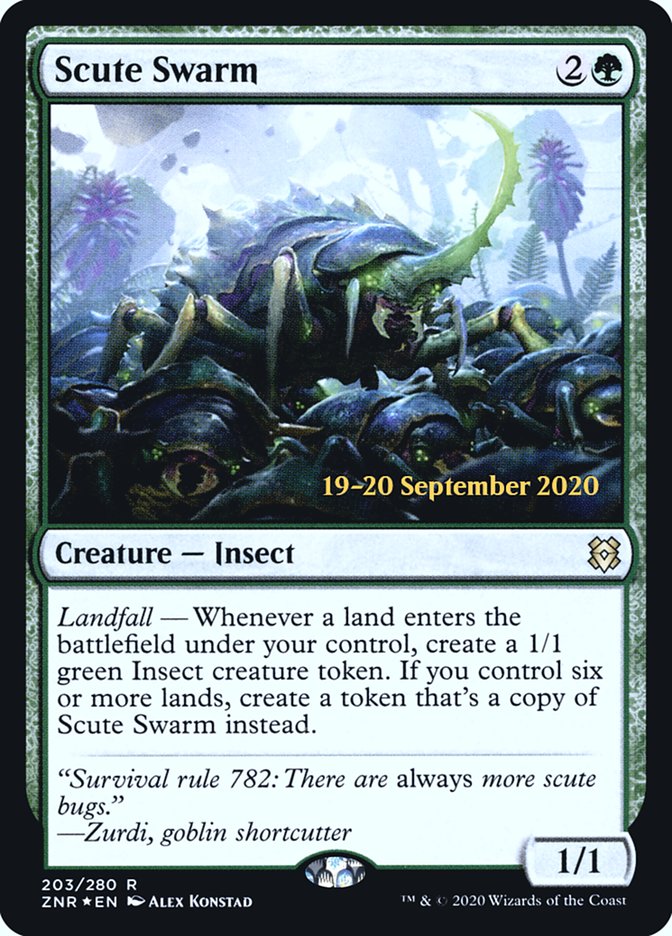 Scute Swarm  [Zendikar Rising Prerelease Promos] | Tacoma Games