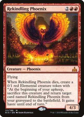 Rekindling Phoenix [Rivals of Ixalan] | Tacoma Games