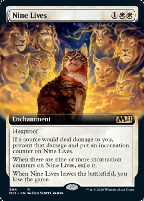 Nine Lives (Extended Art) [Core Set 2021] | Tacoma Games