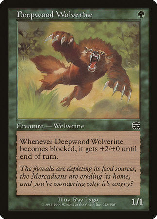 Deepwood Wolverine [Mercadian Masques] | Tacoma Games