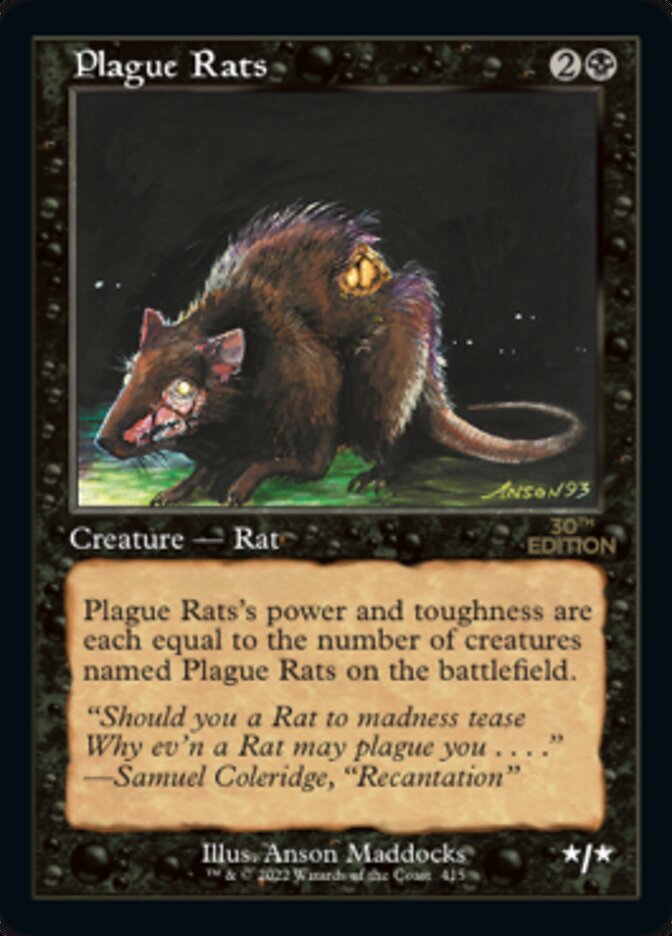Plague Rats (Retro) [30th Anniversary Edition] | Tacoma Games