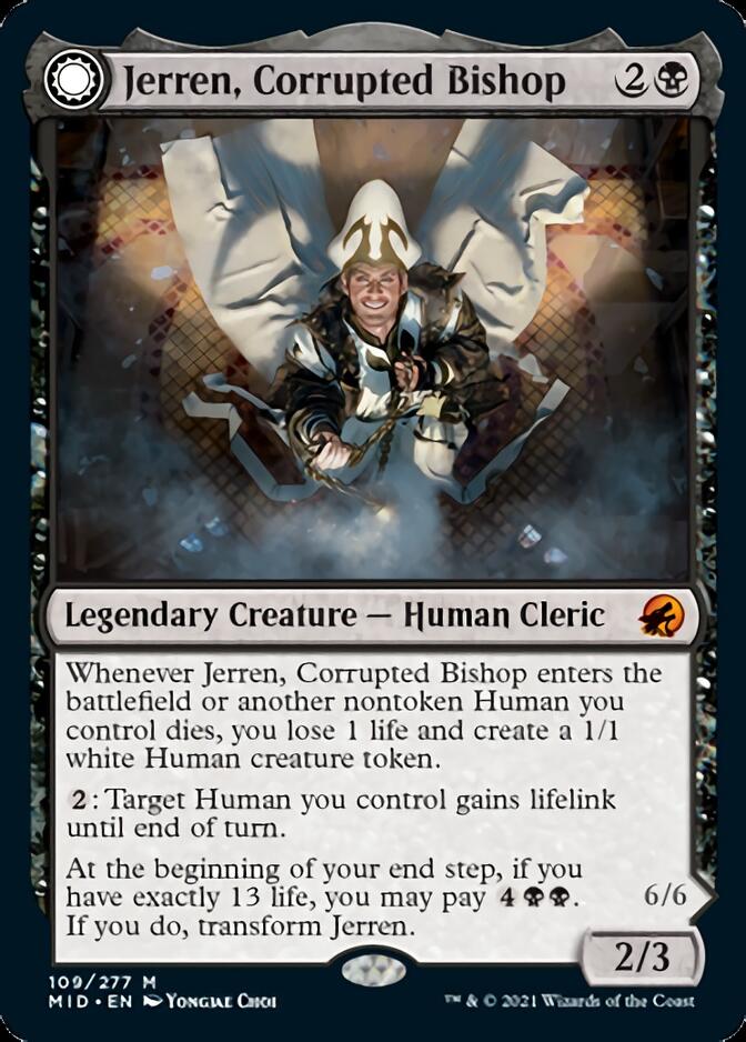 Jerren, Corrupted Bishop // Ormendahl, the Corrupted [Innistrad: Midnight Hunt] | Tacoma Games