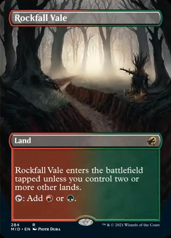 Rockfall Vale (Borderless) [Innistrad: Midnight Hunt] | Tacoma Games