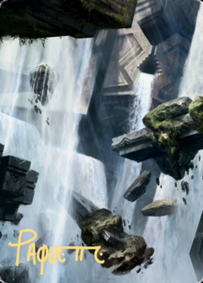 Island 1 Art Card (Gold-Stamped Signature) [Zendikar Rising Art Series] | Tacoma Games