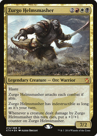 Zurgo Helmsmasher [Khans of Tarkir Promos] | Tacoma Games