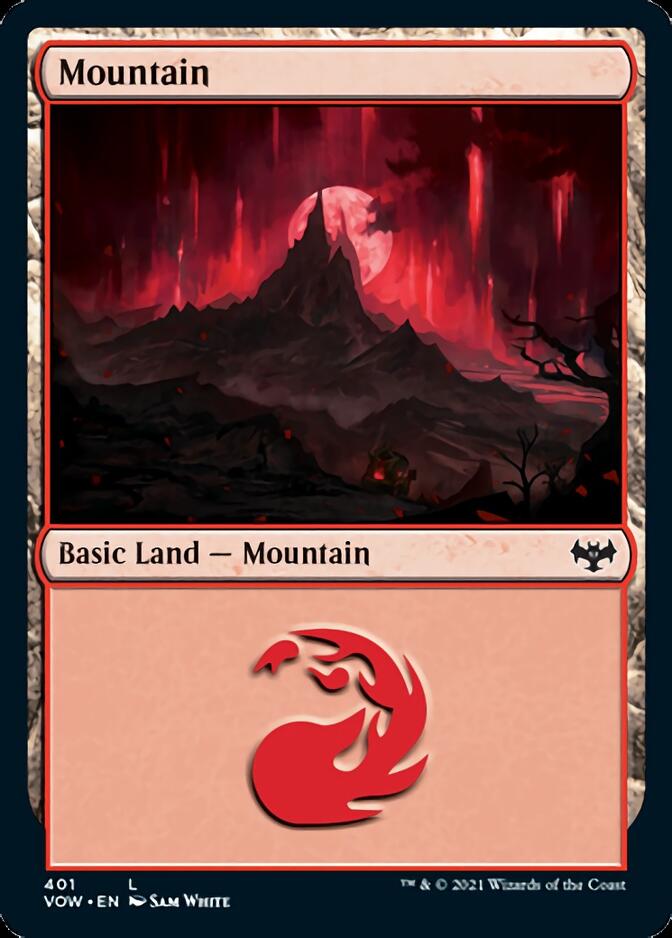 Mountain (401) [Innistrad: Crimson Vow] | Tacoma Games