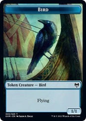 Bird (005) // Soldier Double-sided Token [Kaldheim Commander Tokens] | Tacoma Games
