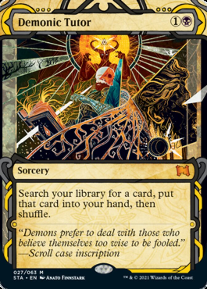 Demonic Tutor (Etched Foil) [Strixhaven Mystical Archive] | Tacoma Games