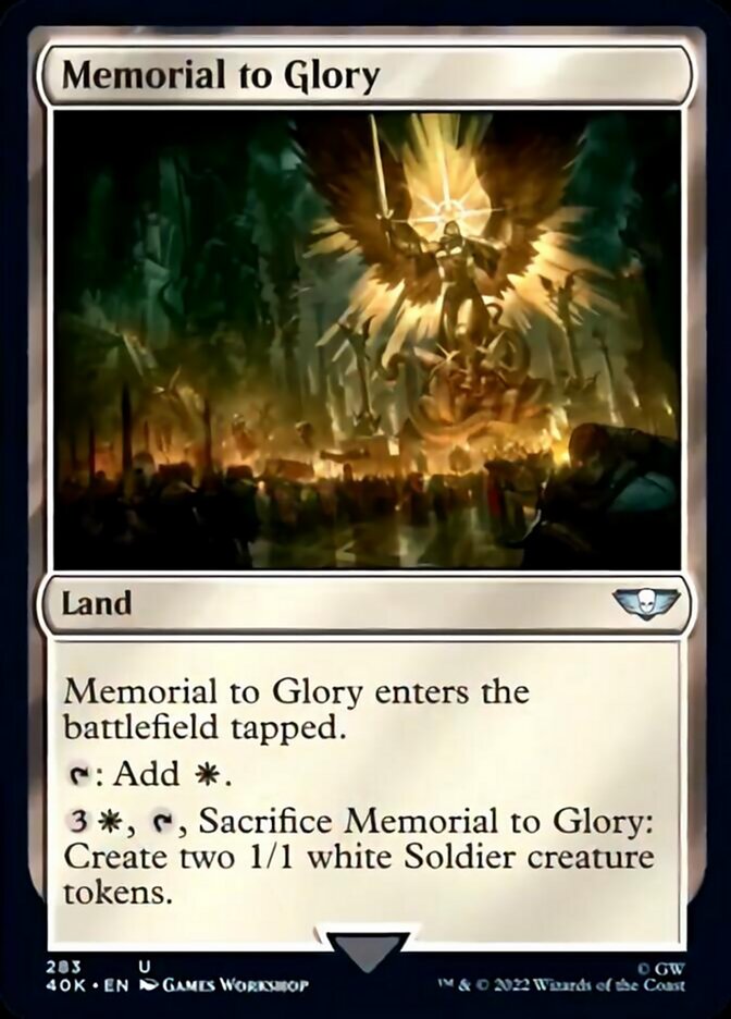 Memorial to Glory (Surge Foil) [Universes Beyond: Warhammer 40,000] | Tacoma Games