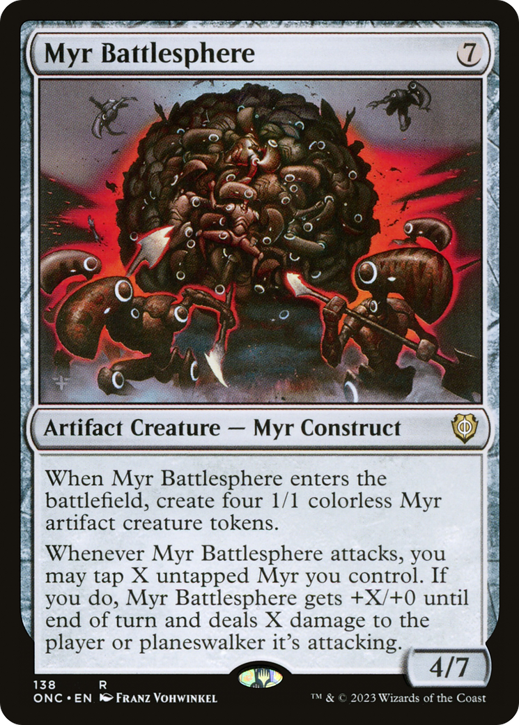 Myr Battlesphere [Phyrexia: All Will Be One Commander] | Tacoma Games