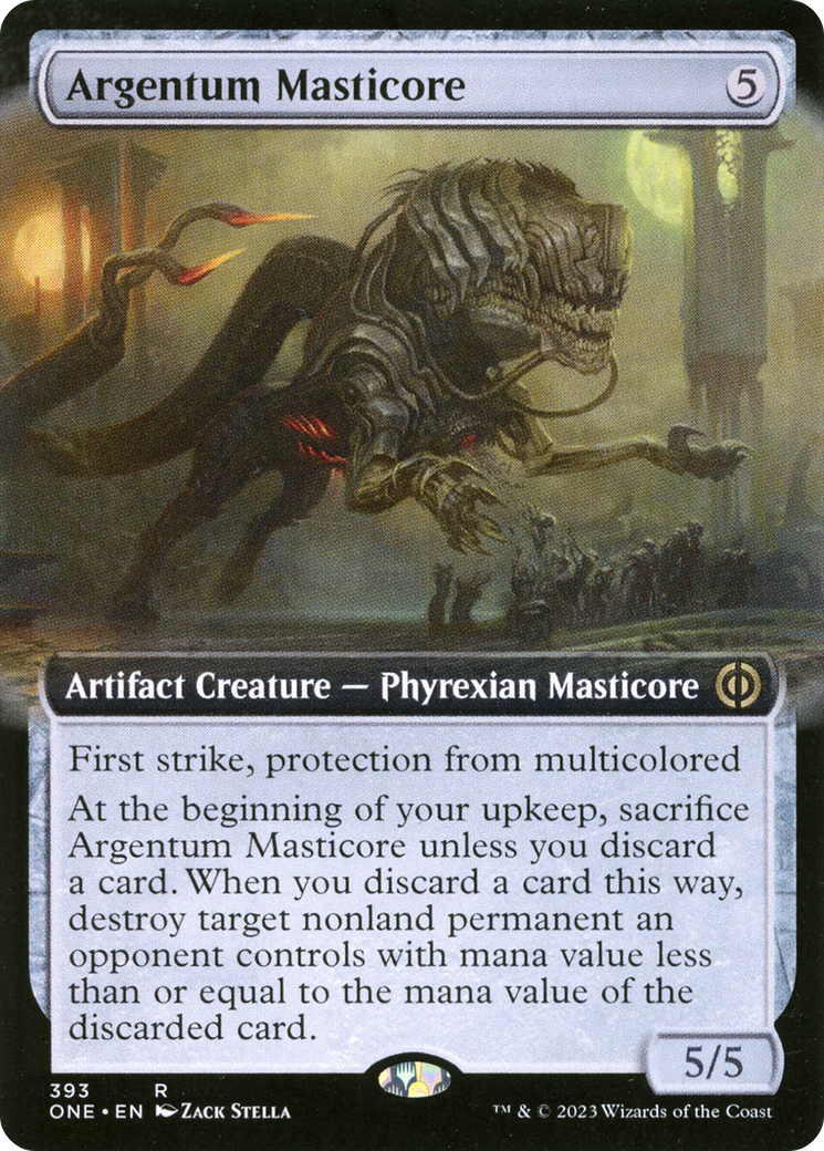 Argentum Masticore (Extended Art) [Phyrexia: All Will Be One] | Tacoma Games