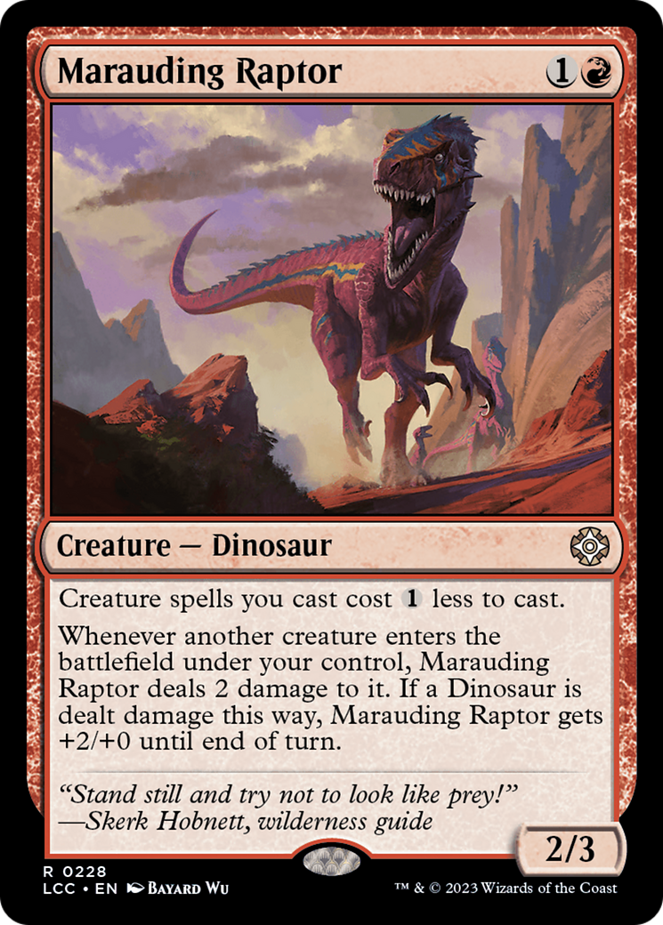 Marauding Raptor [The Lost Caverns of Ixalan Commander] | Tacoma Games