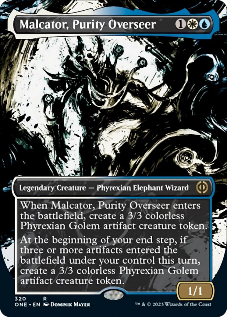 Malcator, Purity Overseer (Borderless Ichor) [Phyrexia: All Will Be One] | Tacoma Games