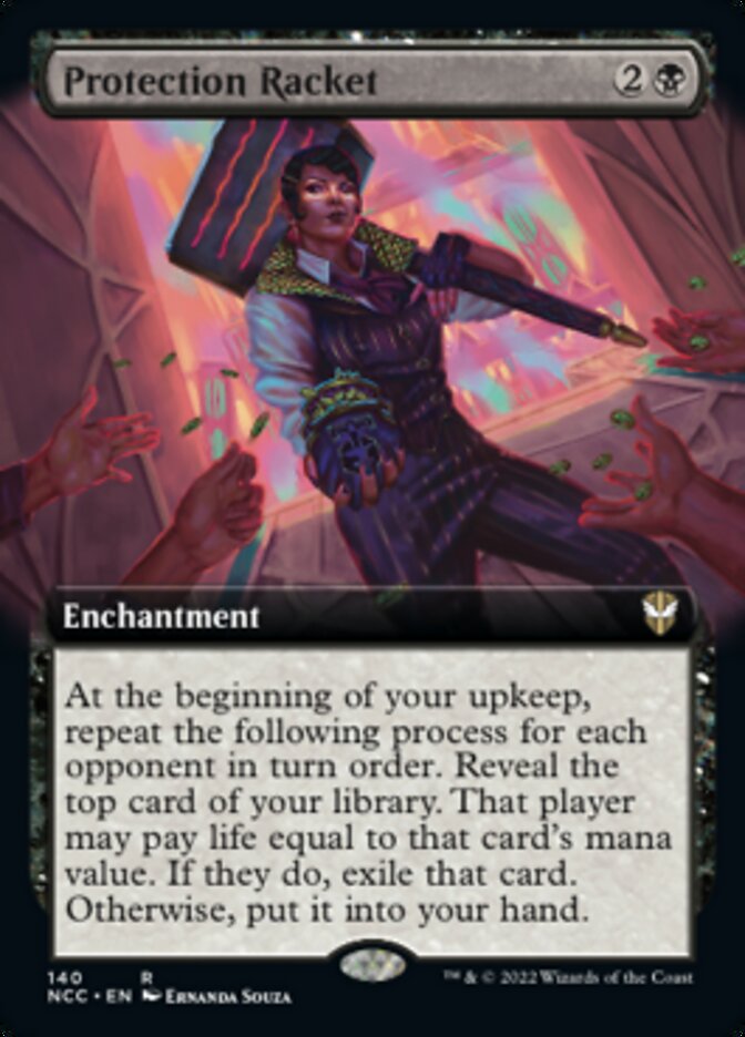 Protection Racket (Extended Art) [Streets of New Capenna Commander] | Tacoma Games