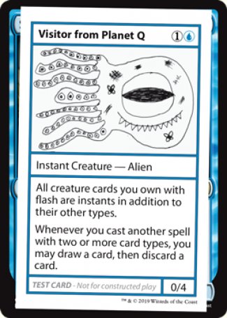 Visitor from Planet Q (2021 Edition) [Mystery Booster Playtest Cards] | Tacoma Games