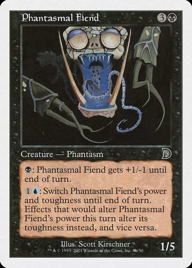 Phantasmal Fiend (Black Background) [Deckmasters] | Tacoma Games