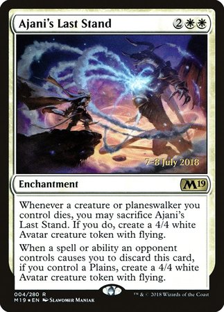 Ajani's Last Stand [Core Set 2019 Promos] | Tacoma Games