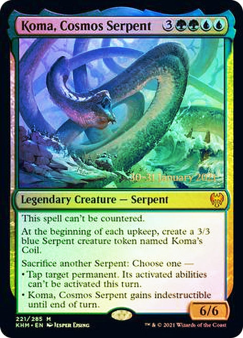 Koma, Cosmos Serpent  [Kaldheim Prerelease Promos] | Tacoma Games