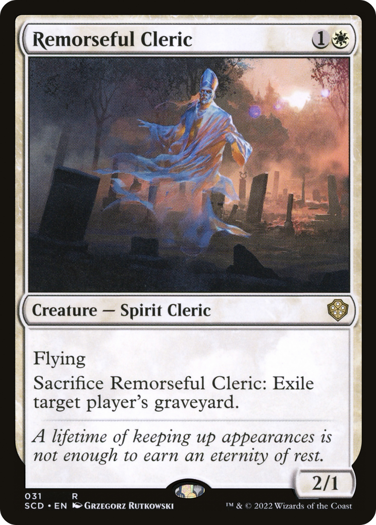 Remorseful Cleric [Starter Commander Decks] | Tacoma Games