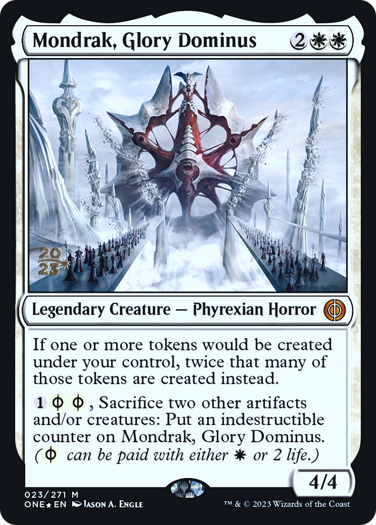Mondrak, Glory Dominus [Phyrexia: All Will Be One Prerelease Promos] | Tacoma Games