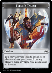 Elemental (9) // Teferi's Talent Emblem Double-Sided Token [March of the Machine Tokens] | Tacoma Games