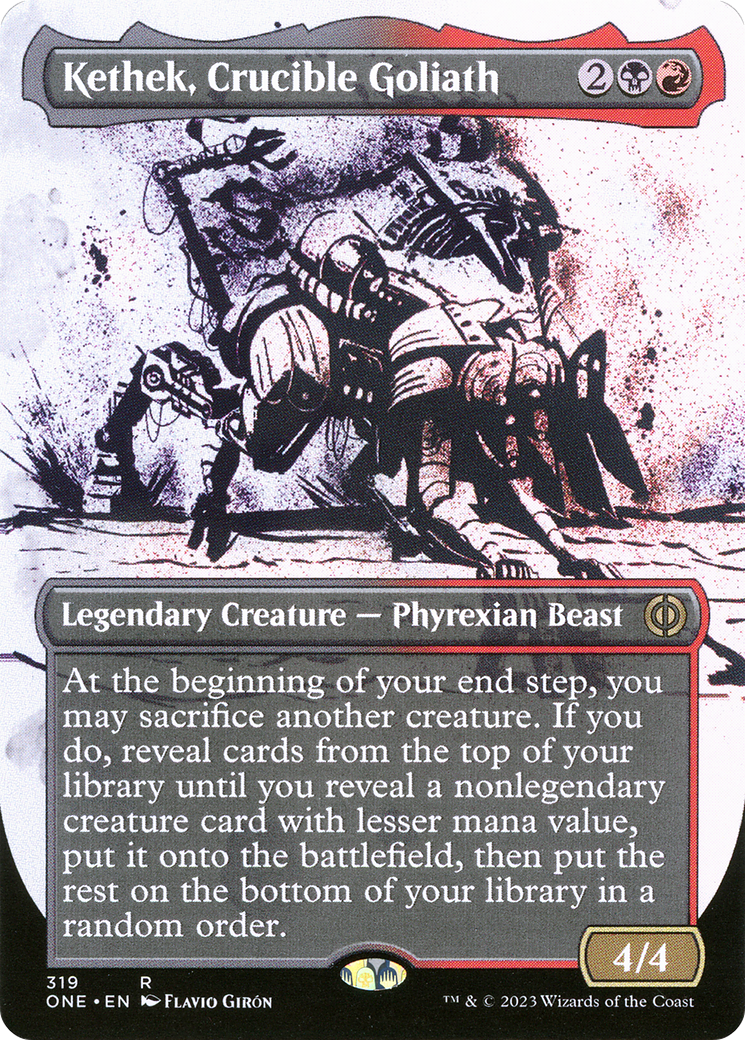 Kethek, Crucible Goliath (Borderless Ichor) [Phyrexia: All Will Be One] | Tacoma Games