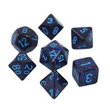Chessex: Speckled Cobalt 7-Die Set | Tacoma Games