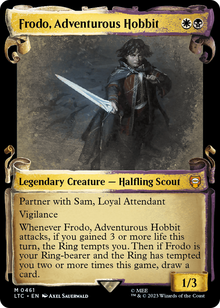Frodo, Adventurous Hobbit [The Lord of the Rings: Tales of Middle-Earth Commander Showcase Scrolls] | Tacoma Games