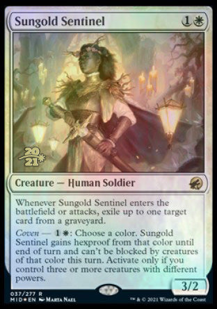 Sungold Sentinel [Innistrad: Midnight Hunt Prerelease Promos] | Tacoma Games