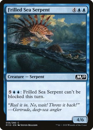 Frilled Sea Serpent [Core Set 2019] | Tacoma Games