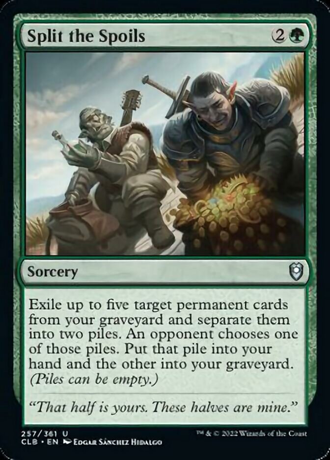 Split the Spoils [Commander Legends: Battle for Baldur's Gate] | Tacoma Games