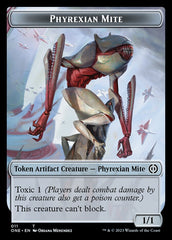 Phyrexian Mite (011) // Phyrexian Germ Double-Sided Token [Phyrexia: All Will Be One Commander Tokens] | Tacoma Games