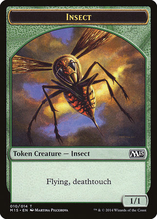 Insect Token (Deathtouch) [Magic 2015 Tokens] | Tacoma Games