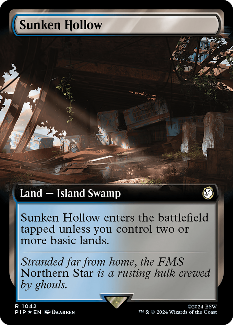 Sunken Hollow (Extended Art) (Surge Foil) [Fallout] | Tacoma Games