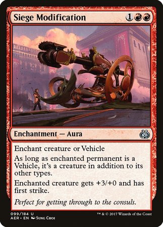 Siege Modification [Aether Revolt] | Tacoma Games