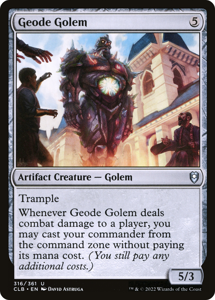 Geode Golem [Commander Legends: Battle for Baldur's Gate] | Tacoma Games