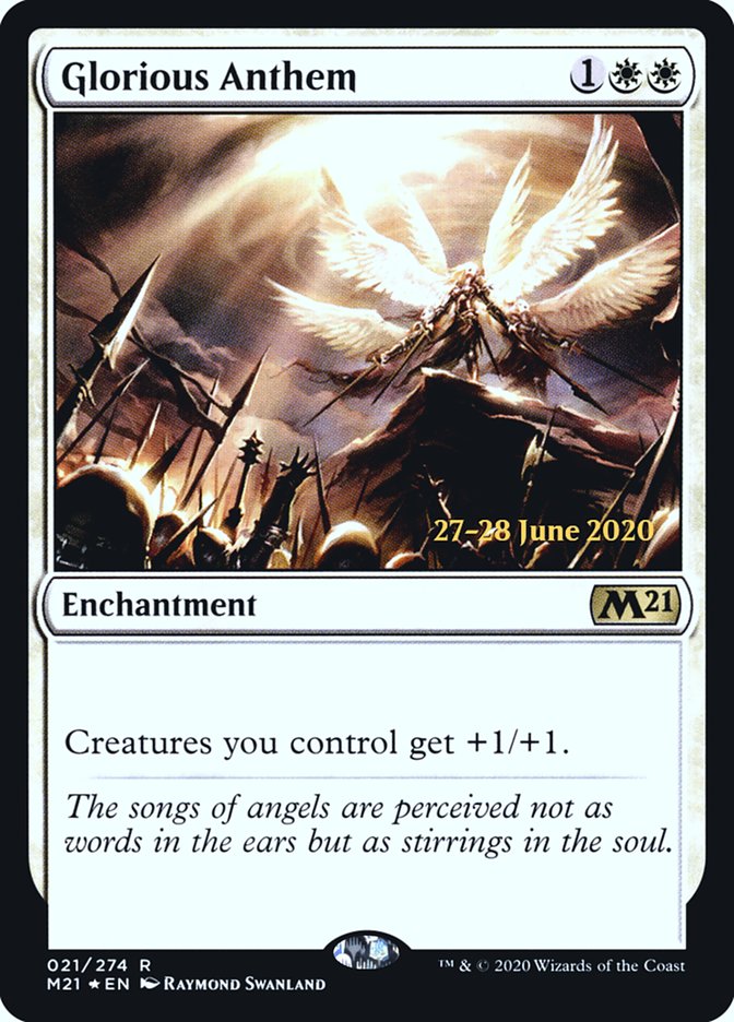 Glorious Anthem  [Core Set 2021 Prerelease Promos] | Tacoma Games