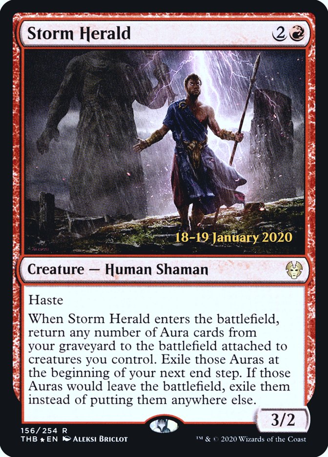 Storm Herald [Theros Beyond Death Prerelease Promos] | Tacoma Games