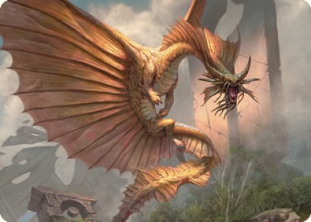 Ancient Gold Dragon Art Card (28) [Commander Legends: Battle for Baldur's Gate Art Series] | Tacoma Games