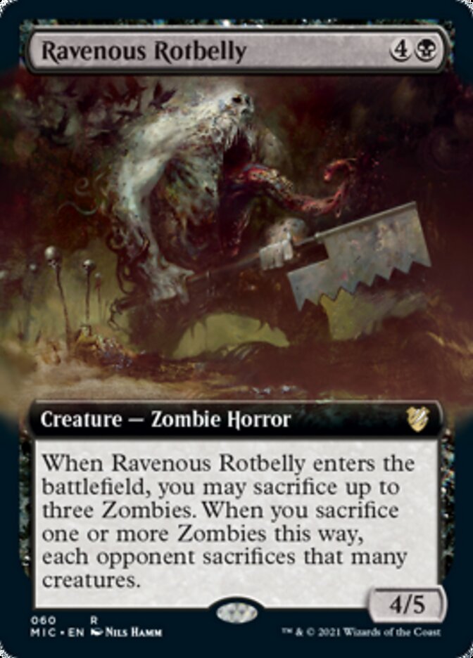 Ravenous Rotbelly (Extended) [Innistrad: Midnight Hunt Commander] | Tacoma Games