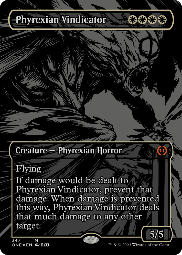 Phyrexian Vindicator (Oil Slick Raised Foil) [Phyrexia: All Will Be One] | Tacoma Games