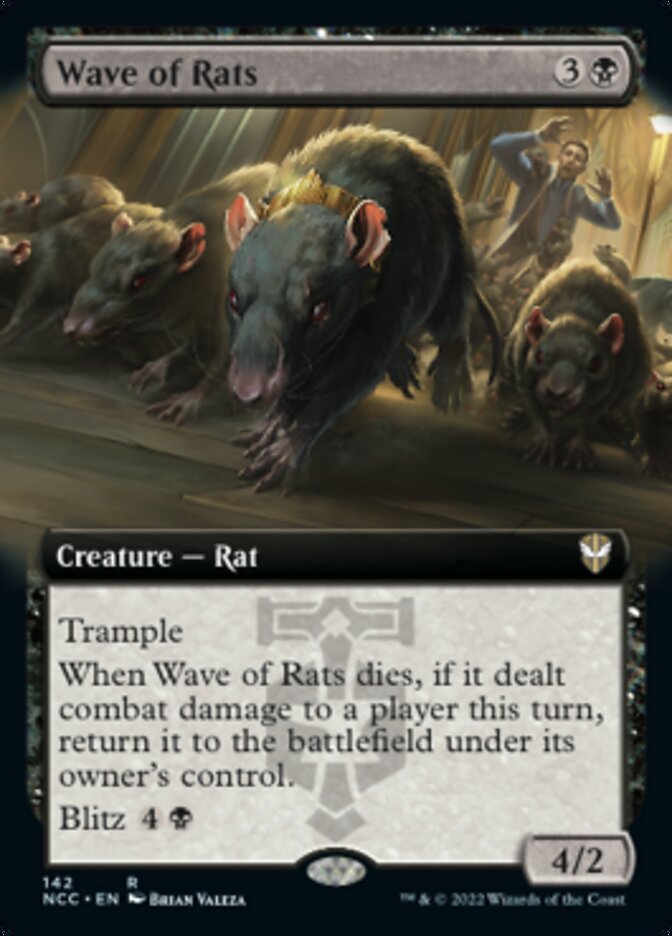 Wave of Rats (Extended Art) [Streets of New Capenna Commander] | Tacoma Games